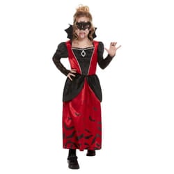 Smiffys Girls Vampire Costume Set - 4-6 Years, Black/Red