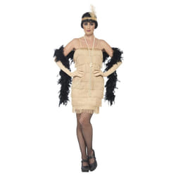 Smiffys Womens/Ladies Flapper Costume Set - L, Gold