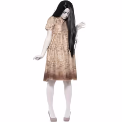Smiffys Girls Evil Spirit Costume Set - 12-14 Years, Brown