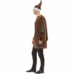 Smiffys Mens Deluxe Viking Barbarian Costume Set - M, Brown