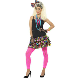 Smiffys Womens/Ladies 80s Party Costume Set - L, Multicoloured