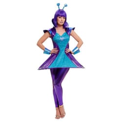 Smiffys Womens/Ladies Alien Costume Set - 16 UK - 18 UK, Blue/Purple