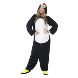 Smiffys Unisex Adult Penguin Bodysuit - M, Black