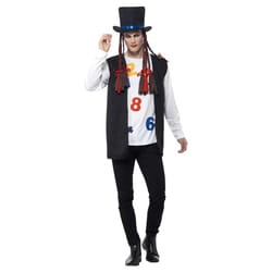 Smiffys Unisex Adult 80s Popstar Costume Set - XL, White/Black
