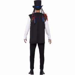 Smiffys Unisex Adult 80s Popstar Costume Set - XL, White/Black