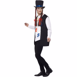 Smiffys Unisex Adult 80s Popstar Costume Set - XL, White/Black