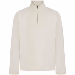 Front Row Mens Premium Pique Quarter Zip Top - S, Natural