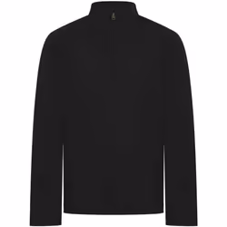 Front Row Mens Premium Pique Quarter Zip Top - XL, Black