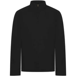 Front Row Mens Premium Pique Quarter Zip Top - XL, Black