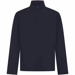 Front Row Mens Premium Pique Quarter Zip Top - M, Navy