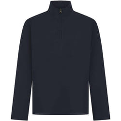 Front Row Mens Premium Pique Quarter Zip Top - M, Navy