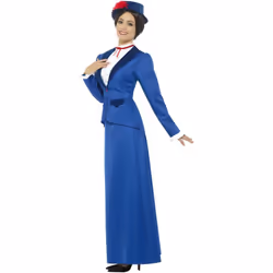 Smiffys Womens/Ladies Victorian Nanny Plus Costume Set