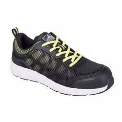 Portwest Mens Steelite Tove Safety Trainers - 3 UK, Black/Green