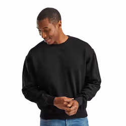 Fruit Of The Loom Mens Supercotton Sweatshirt - 4XL, Black