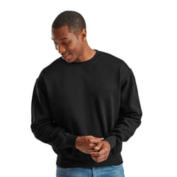 Fruit Of The Loom Mens Supercotton Sweatshirt - 4XL, Black