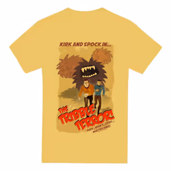 Star Trek Mens Tribble Threat T-Shirt - S, Banana Yellow
