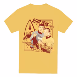 Star Trek Mens Shoot That Thing T-Shirt - XL, Banana Yellow
