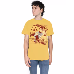 Star Trek Mens Shoot That Thing T-Shirt - XL, Banana Yellow