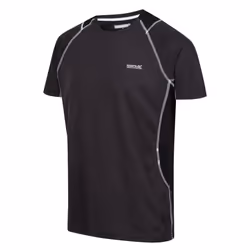 Regatta Mens Virda IV T-Shirt - 3XL, Ash/Black