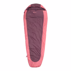 Mountain Warehouse Unisex Adult Right Zip Microlite 500 Midseason Mummy Sleeping Bag - 215cm, Burgundy