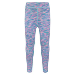Mountain Warehouse Girls Kayleigh II Space Dye Leggings - 3-4 Years, Blue