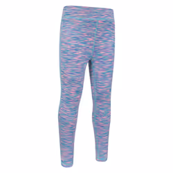 Mountain Warehouse Girls Kayleigh II Space Dye Leggings - 3-4 Years, Blue