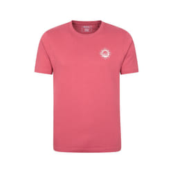 Mountain Warehouse Mens Compass Organic T-Shirt - XS, Red