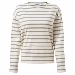 Craghoppers Womens/Ladies Sinead Stripe Long-Sleeved Top - 16 UK, Calico/Meadow Haze