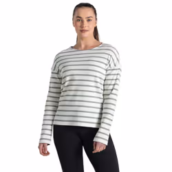 Craghoppers Womens/Ladies Sinead Stripe Long-Sleeved Top - 16 UK, Calico/Meadow Haze