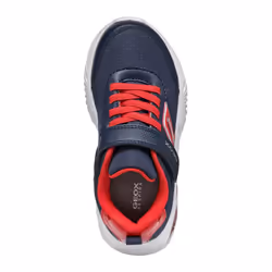 Geox Boys Assister B.C Trainers - 13 UK Child, Navy/Red