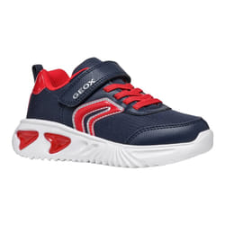 Geox Boys Assister B.C Trainers - 2.5 UK, Navy/Red
