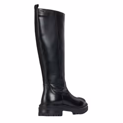 Geox Womens/Ladies D Iridea C Leather Knee-High Boots - 7 UK, Black