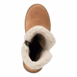 Geox Girls Theleven Suede Waterproof Boots - 1.5 UK, Whisky