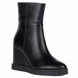 Geox Womens/Ladies D Eildea B Patent Leather Wedge Ankle Boots - 4 UK, Black