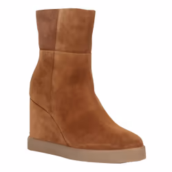 Geox Womens/Ladies D Eildea B Patent Leather Wedge Ankle Boots - 7 UK, Dark Camel