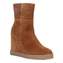 Geox Womens/Ladies D Eildea B Patent Leather Wedge Ankle Boots - 7 UK, Dark Camel