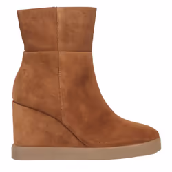 Geox Womens/Ladies D Eildea B Patent Leather Wedge Ankle Boots - 7.5 UK, Dark Camel