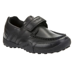Geox Boys Snake loafer Patent Leather Moccasin School Shoes - 11.5 UK Child, Black