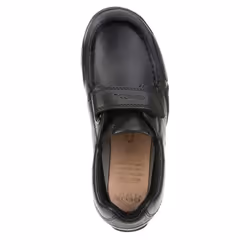 Geox Boys Snake loafer Patent Leather Moccasin School Shoes - 11.5 UK Child, Black