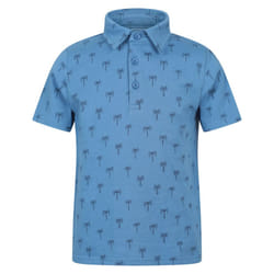 Mountain Warehouse Childrens/Kids Printed Polo Shirt - 3-4 Years, Bright Blue