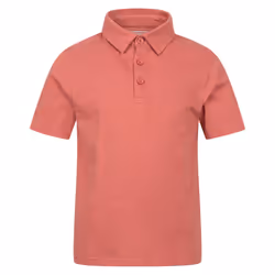 Mountain Warehouse Childrens/Kids Slub Polo Shirt - 7-8 Years, Rust