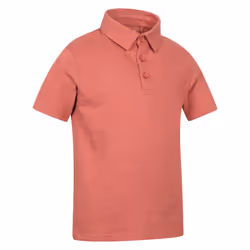 Mountain Warehouse Childrens/Kids Slub Polo Shirt - 7-8 Years, Rust