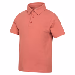 Mountain Warehouse Childrens/Kids Slub Polo Shirt - 7-8 Years, Rust