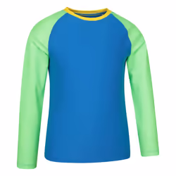 Mountain Warehouse Childrens/Kids Long-Sleeved Rash Top - 5-6 Years, Cobalt