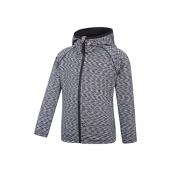 Mountain Warehouse Childrens/Kids Marathon Stripe Full Zip Hoodie - 7-8 Years, Black