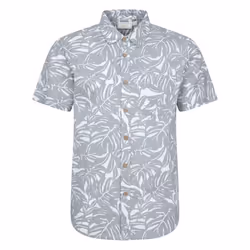 Mountain Warehouse Mens Tropical Short-Sleeved Shirt - 3XL, Grey