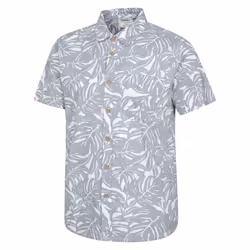 Mountain Warehouse Mens Tropical Short-Sleeved Shirt - 3XL, Grey