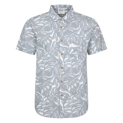 Mountain Warehouse Mens Tropical Short-Sleeved Shirt - XXL, Grey