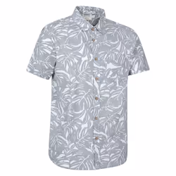 Mountain Warehouse Mens Tropical Short-Sleeved Shirt - XXL, Grey