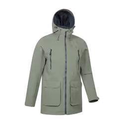 Mountain Warehouse Mens Hastings Long Waterproof Jacket - XXL, Green